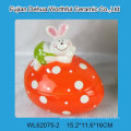 Lovely colorful ceramic Easter bunny